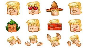 Creados los emojis de Trump