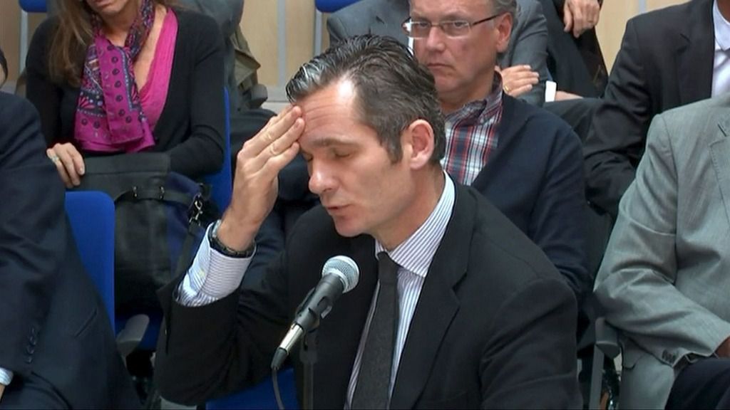 Un momento de la declaración del exduque de Palma