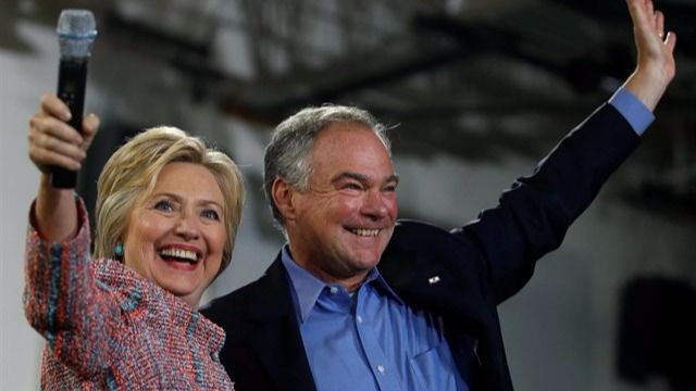 Clinton elige como vicepresidente a Tim Kaine