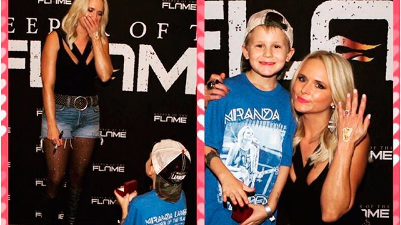 Un niño pide matrimonio a Miranda Lambert