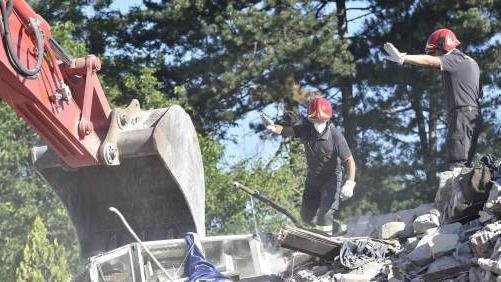 Un nuevo temblor en Amatrice provoca más derrumbes