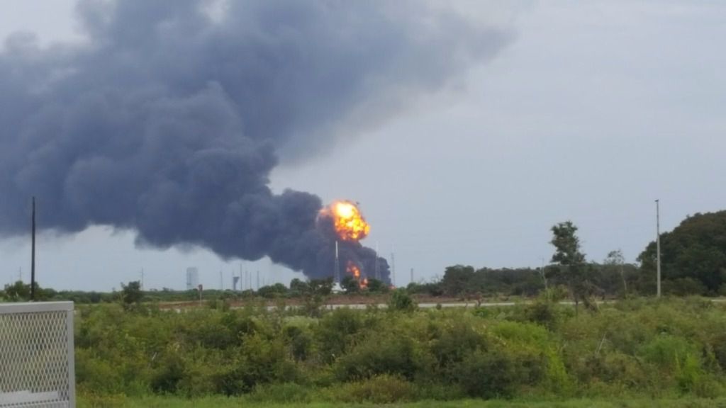 Explota un cohete de SpaceX en Cabo Cañaveral