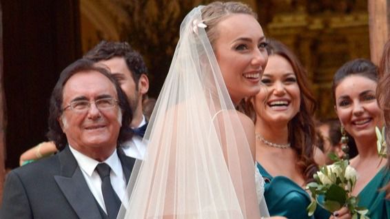 Albano y Romina Power celebran juntos la boda de su hija