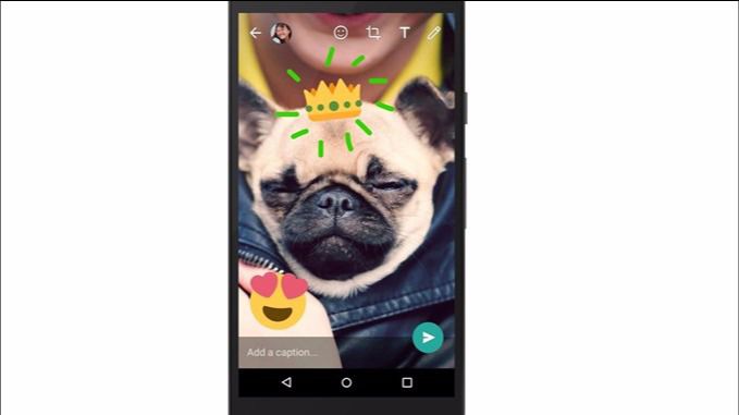 Ya se puede dibujar y poner stickers en las imágenes de Whatsapp