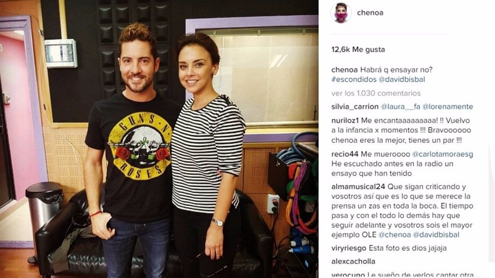 Bisbal y Chenoa ya ensayan 'Escondidos'