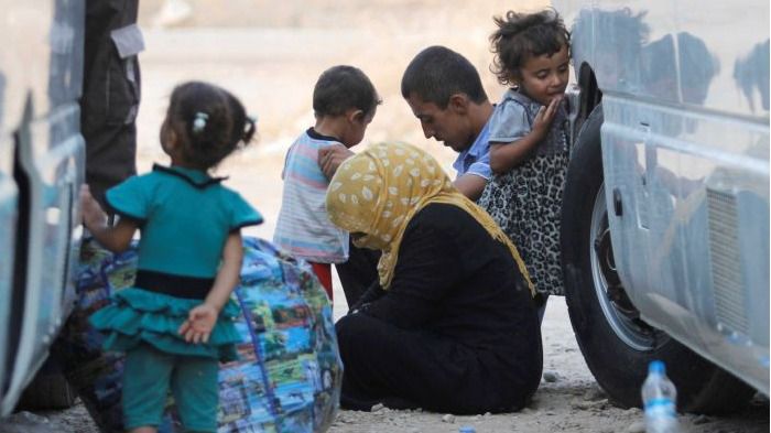 El terror del Estado Islámico deja a los niños que huyen sin habla