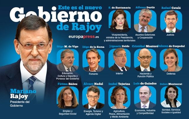 Rajoy nombra a su Consejo de Ministros