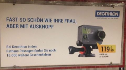 Decathlon desata la polémica en Alemania por un anuncio sexista