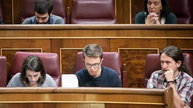 Imagen de archivo de Iglesias y Errejón en el Congreso