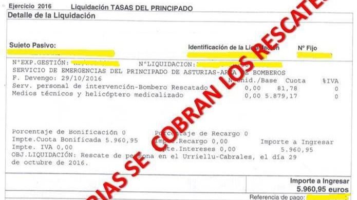 Un escalador tendrá que pagar 6.000 euros por su rescate