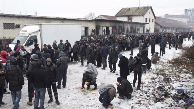 Registrados casos de congelación entre los refugiados de Belgrado