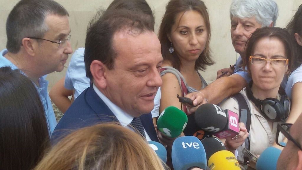 El fiscal Horrach en una de sus intervenciones ante los medios