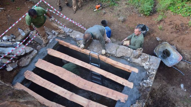 La zona arqueológica de Buracas recibe obras de mejora