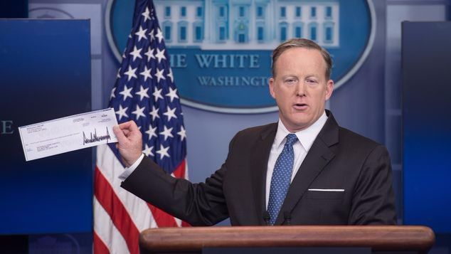 Trump dona el primer trimestre de su sueldo