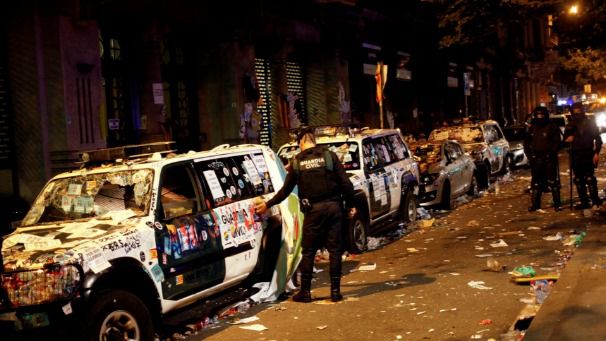 Los audios entre guardias civiles recogen los problemas durante el registro en la Generalitat