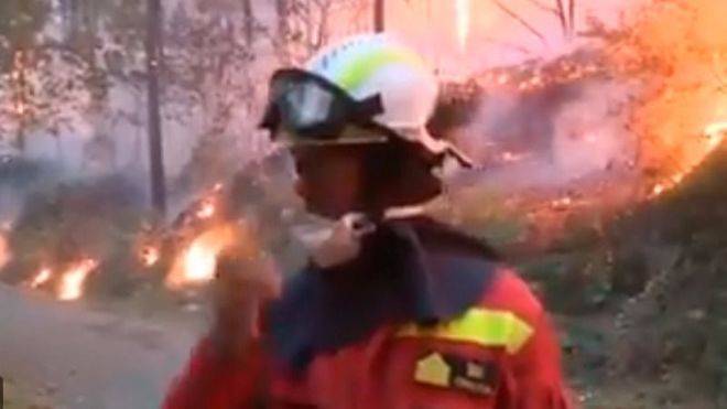 27 incendios siguen activos en Galicia