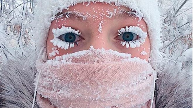 Vivir congelado: Rusia sobrepasa los 65 grados bajo cero