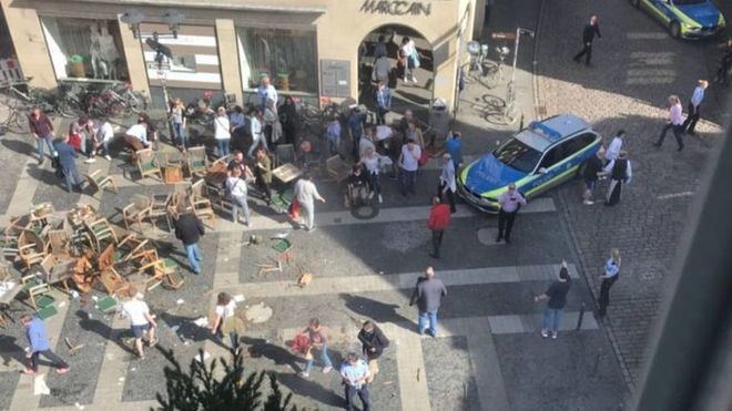 Atropello masivo en el centro turístico de la ciudad alemana de Münster