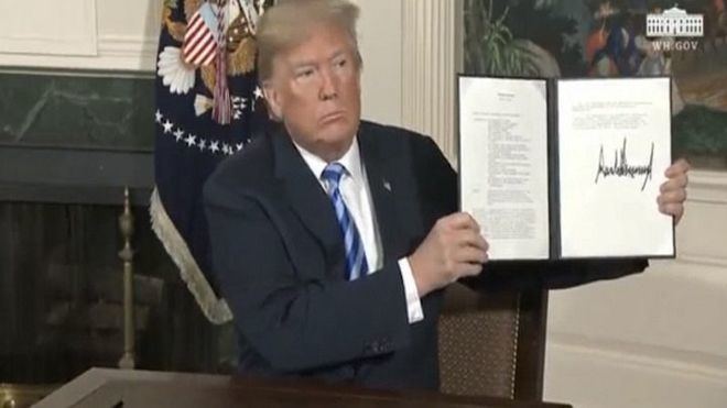 Trump anuncia que EEUU se retira del acuerdo nuclear con Irán