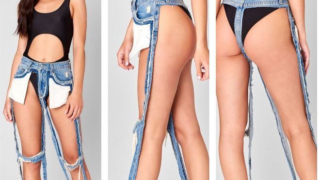 Vaqueros tanga: la nueva moda por 140 euros