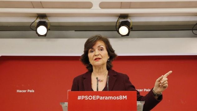 Carmen Calvo, ministra de Igualdad y vicepresidenta del Gobierno