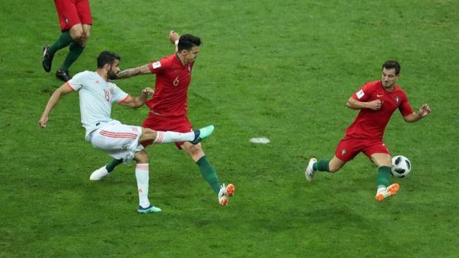 España se estrena en el Mundial de Rusia con un 3 a 3 contra Portugal