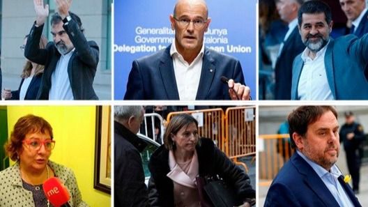 Los independentistas presos viajan ya rumbo a cárceles catalanas