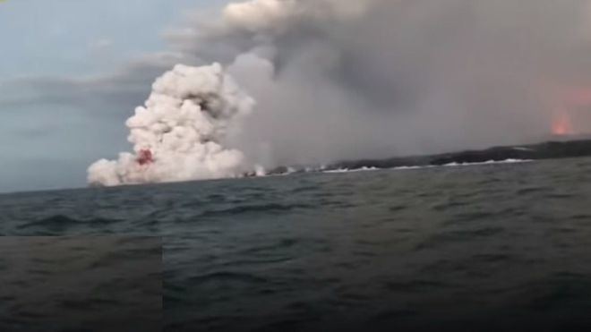 23 turistas heridos en Hawái por una explosión de lava del volcán Kilauea