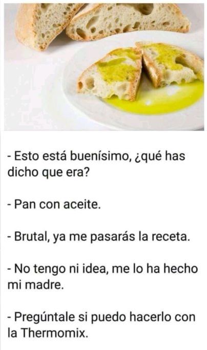 ¿Puede hacerse el pan con aceite en una thermomix?