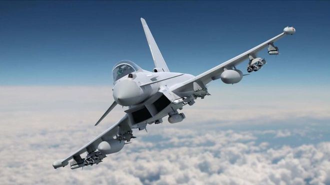 Defensa investiga el disparo accidental de un misil desde un Eurofighter