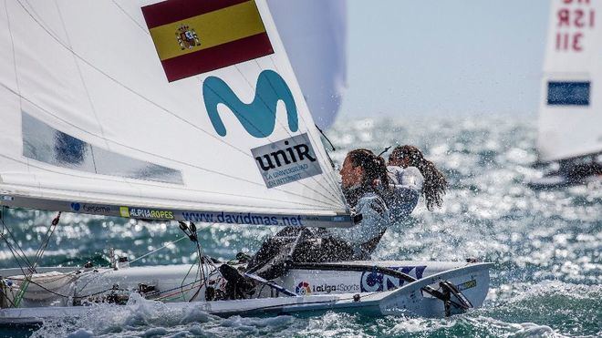 Cantero/Mas, plata en 470; Xammar/Rodríguez, bronce en masculino