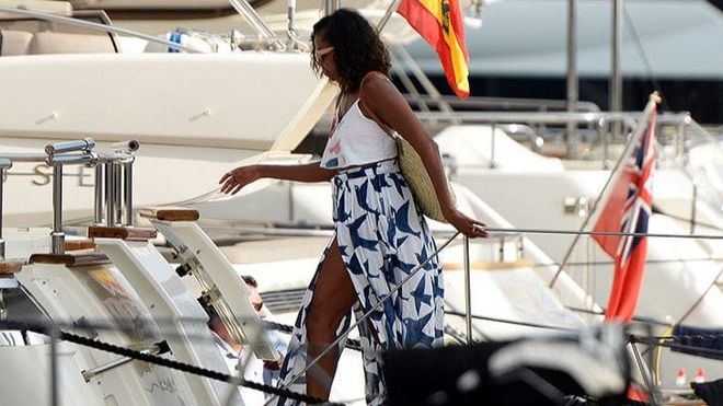 Michelle Obama, de vacaciones en Mallorca