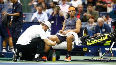 Nadal abandona el US Open por sentir importantes molestias en la rodilla derecha