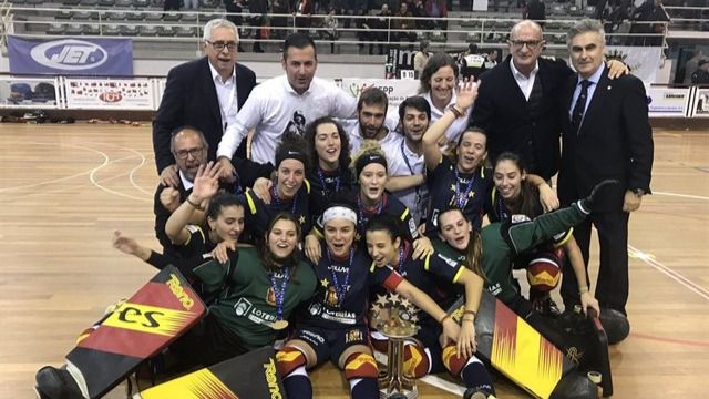La selección española femenina de hockey patines, campeona de Europa