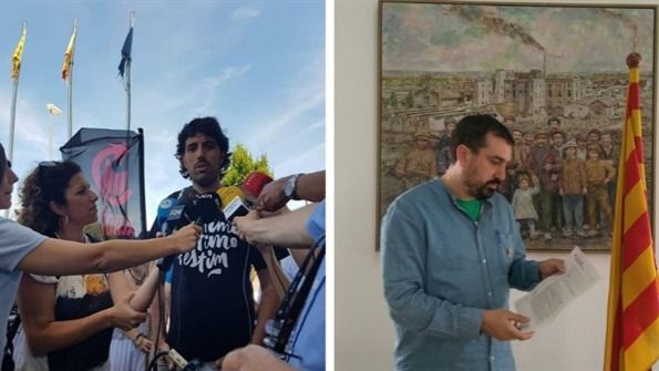 Detenidos dos alcaldes de la CUP en Girona por desórdenes públicos