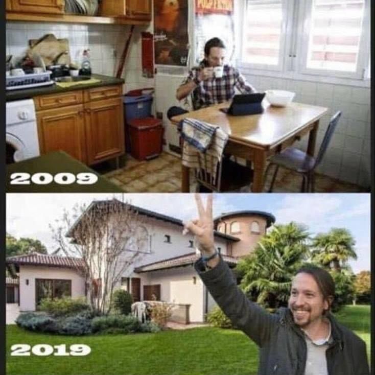 El espectacular “10 Years Challenge” de Pablo Iglesias, así ha cambiado en una década