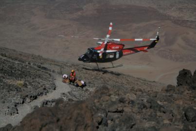 Los helicópteros del GES realizan más de 300 servicios de rescate en 2017