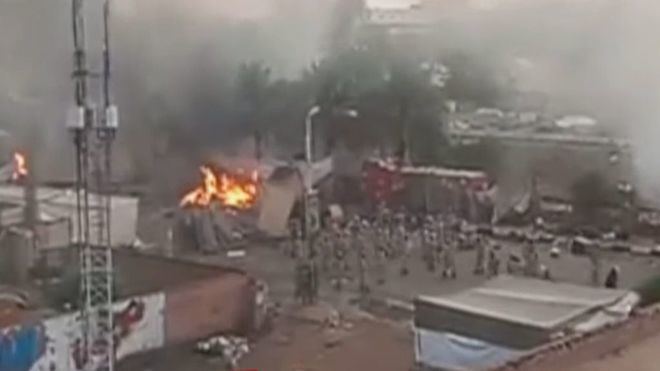 Matanza en Sudán durante el desalojo de opositores