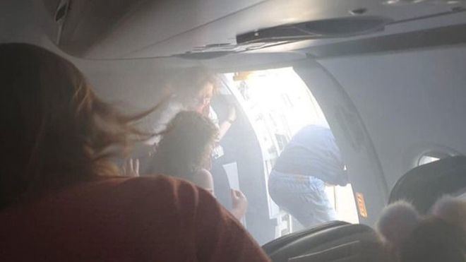 Evacuación del avión de British Airways 