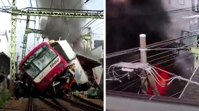 Un muerto y 30 heridos en una impresionante colisión entre un tren y un camión en Japón