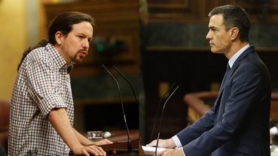 Iglesias aboga por el 'modelo italiano' de coalición y Sánchez pide a PP y Cs que 'dejen el bloqueo'