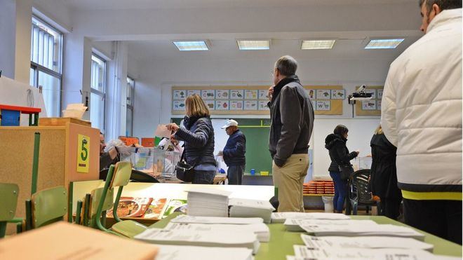 La participación cae dos puntos respecto a las generales de abril