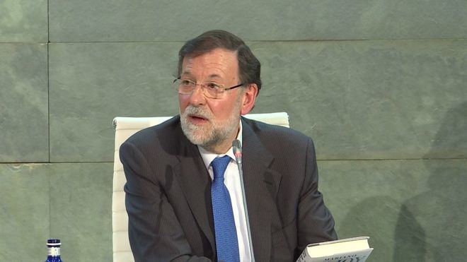 Rajoy en la presentación de su libro: 