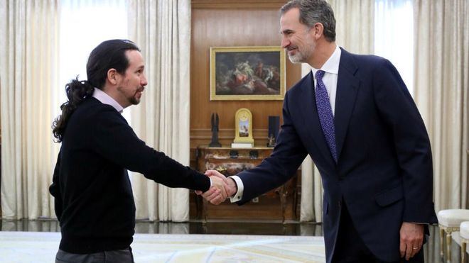 Iglesias transmite al Rey que constata 'buena voluntad' en la negociación para la investidura