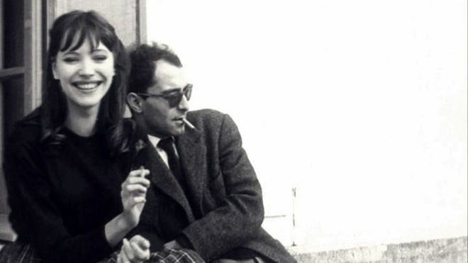 Anna Karina y a Jean-Luc Godard