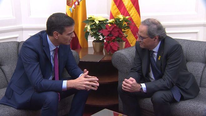 Ya hay fecha para la reunión Sánchez-Torra: el 6 de febrero, en Barcelona