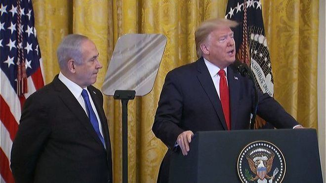 Trump presenta su 'plan de paz' para la convivencia pacífica entre Israel y los países árabes