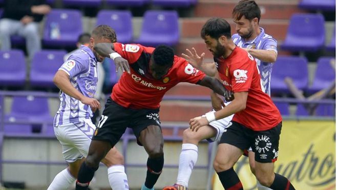 Acción del partido disputado en el Nuevo José Zorrilla