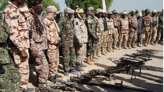 Imagen de una operación antiterrorista desarrollada por el ejército de y fuerzas multinacionales (2019) @HQNigerianArmy