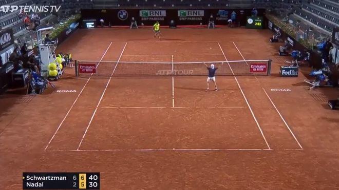 Nadal cae frente a Schwartzman en Roma